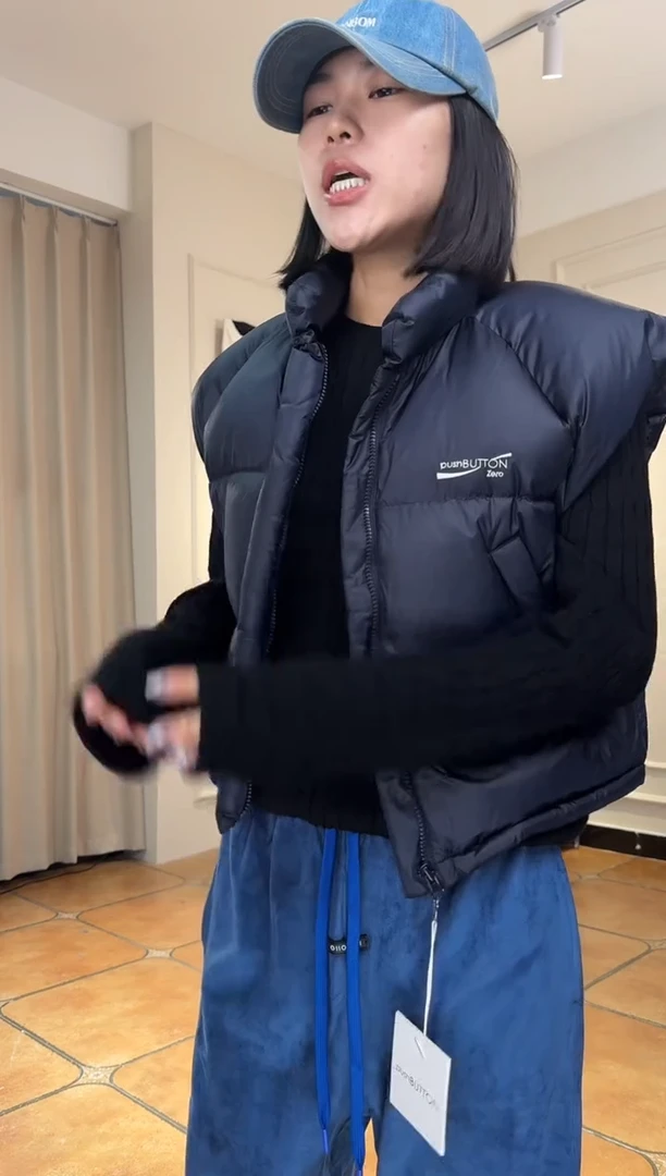 （设计师品牌）PB防寒深蓝色马甲（XS/S下单备注尺码颜色）