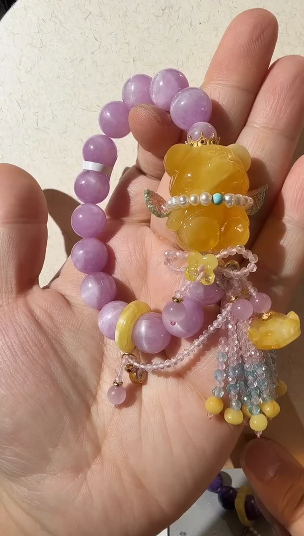 【闪购商品】蜜蜡手链未镶嵌蜜蜡小熊手链