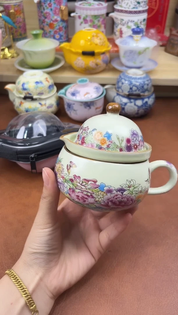 陶陶瓷茶具摆件旅行套组