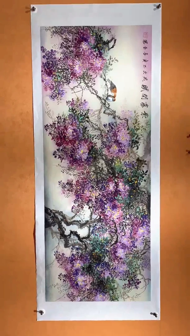 国画刘金玉老师亲笔手绘