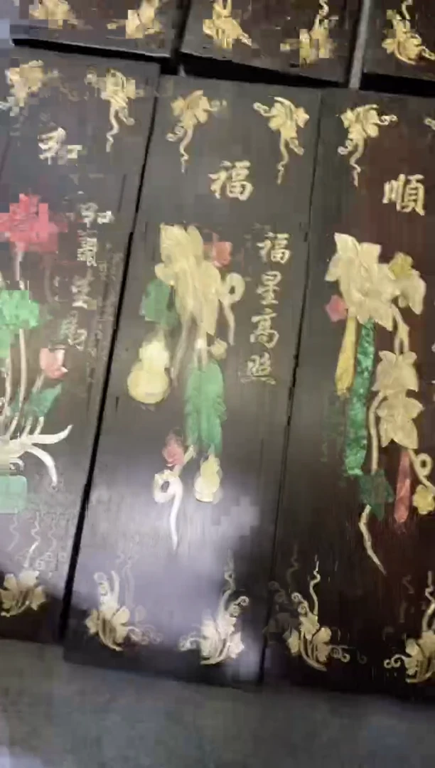 香榧木紫檀拆件雕刻板以直播间实物为准微瑕老物件