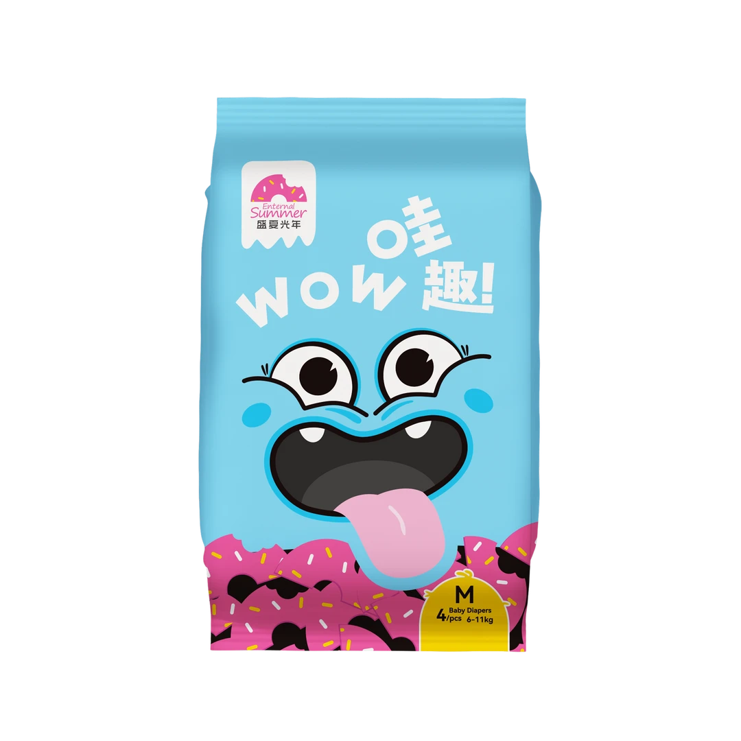 哇趣纸尿裤试用装L拉拉裤4片