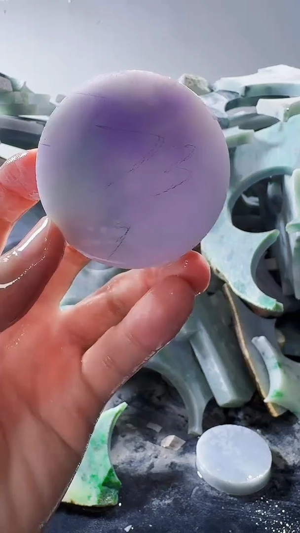 裸石翡翠缅甸翡翠A货文690