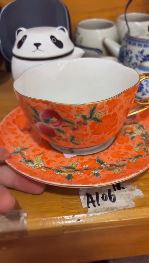 陶瓷茶具摆件旅行套组