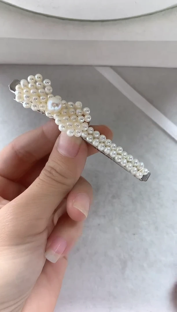 未镶嵌发饰淡水珍珠发夹