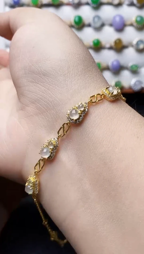 银S925镶嵌戒指翡翠0457