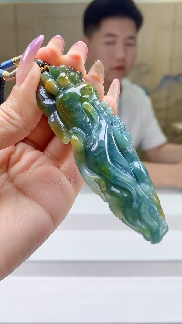 定制翡翠未镶嵌4917ty-毛货挂件23