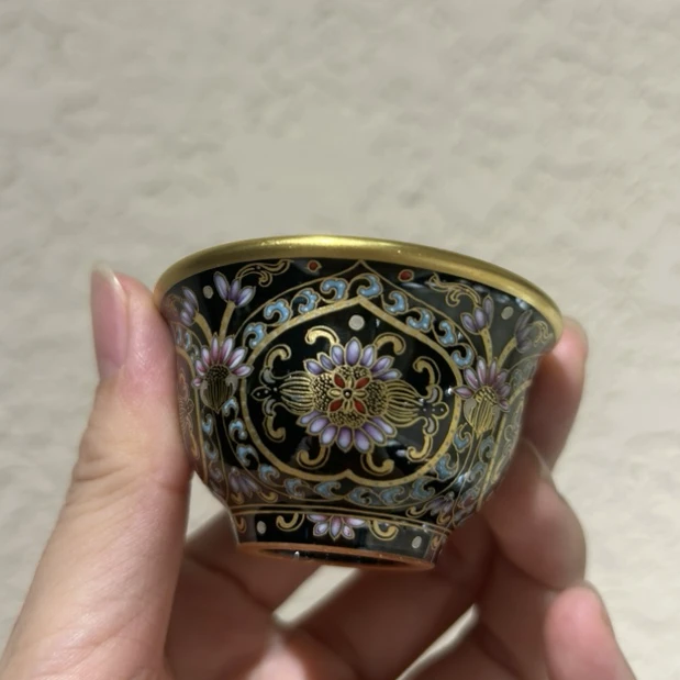【珽珽溯源】溢珍堂 唐风如意纹小压手杯 瓷器茶周边WDJ