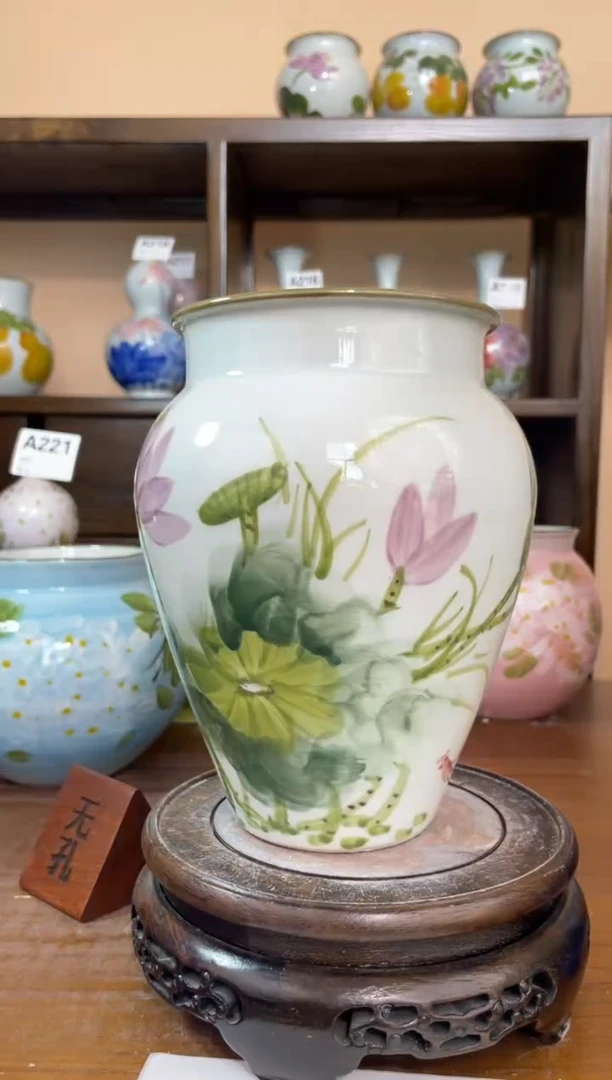 瓶景德镇手绘陶瓷花瓶 源头工厂