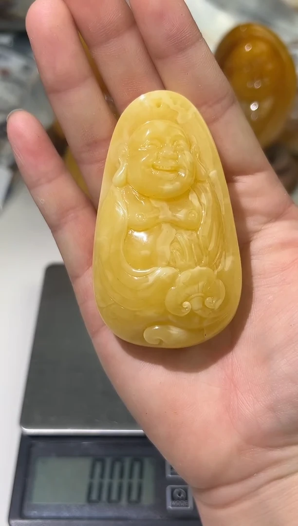 裸石琥珀未镶嵌琥珀蜜蜡吊坠