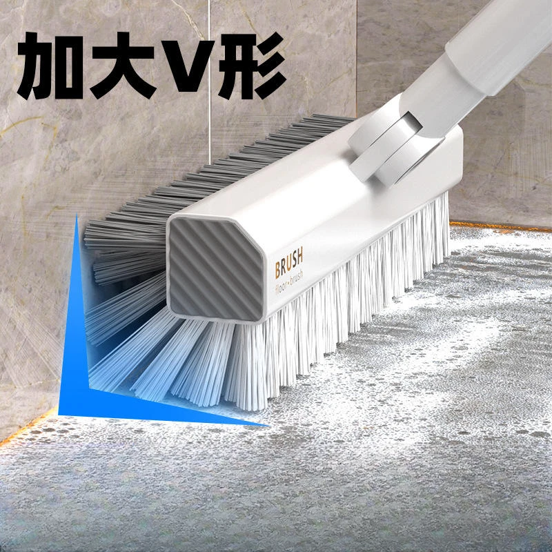 加大V型缝隙刷地缝刷清洁卫生间浴室厕所厨房地板刷墙角刷地板刷