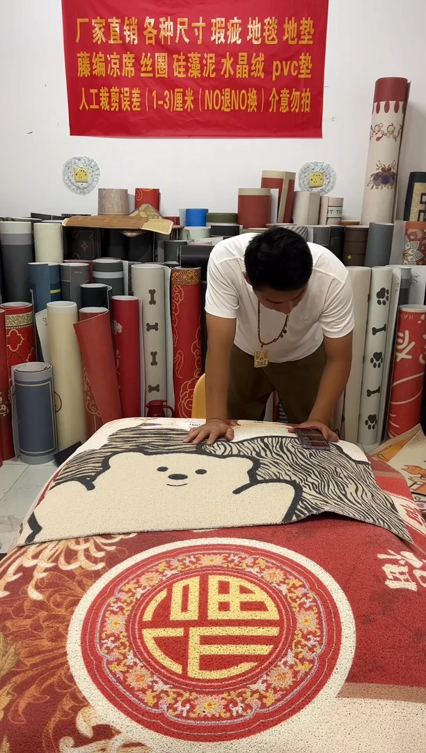 不退不换瑕疵丝圈地毯60*90cm162