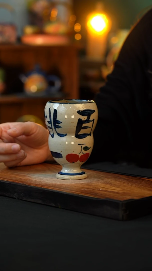 杯手绘心瓷陶瓷浮力