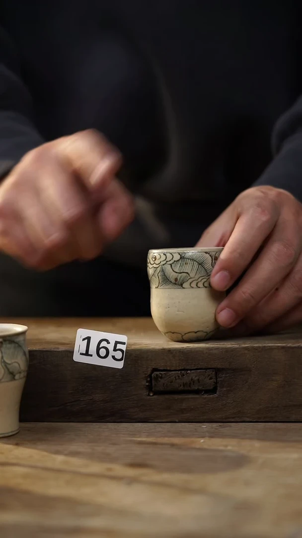 瓷片福利！设计师款 粗陶青花