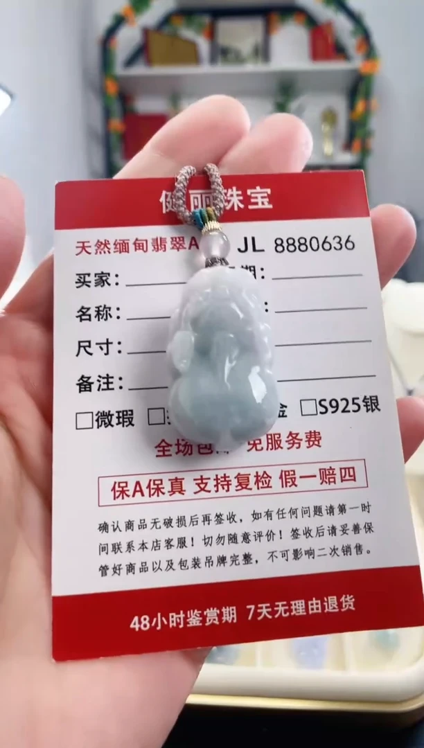 翡翠未镶嵌颈饰天然缅甸翡翠 貔貅