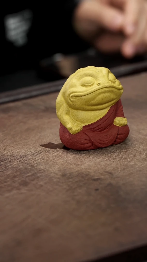 小蟾仙雕塑茶宠摆件