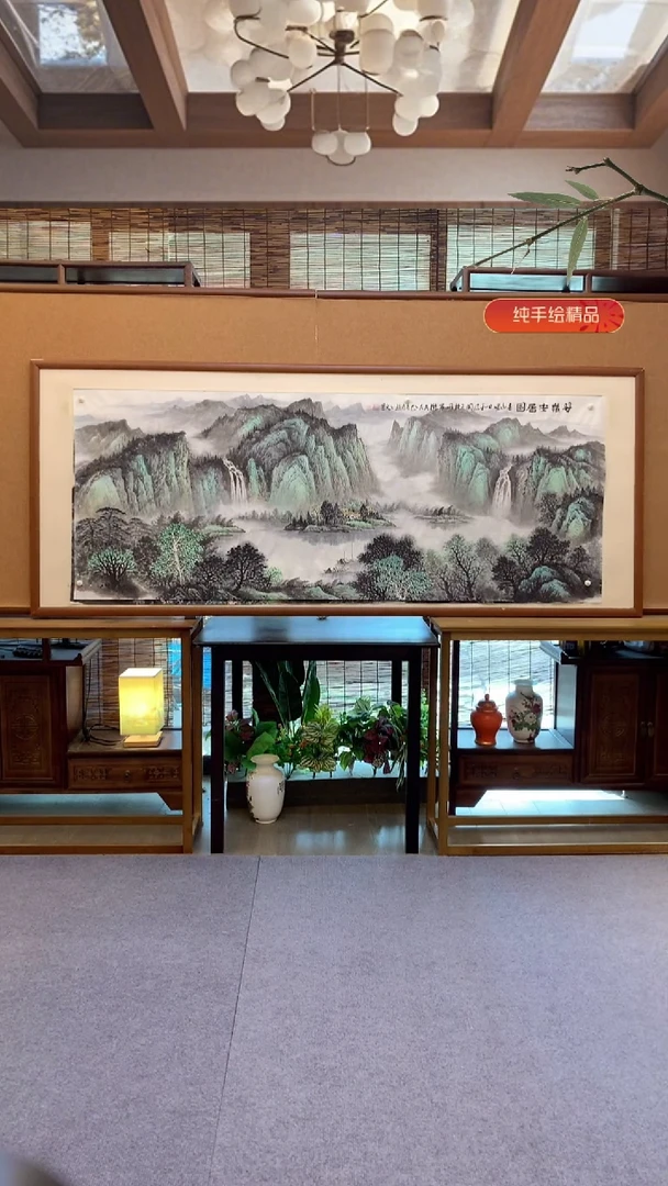 国画国画纯手绘纯实木205*85cm