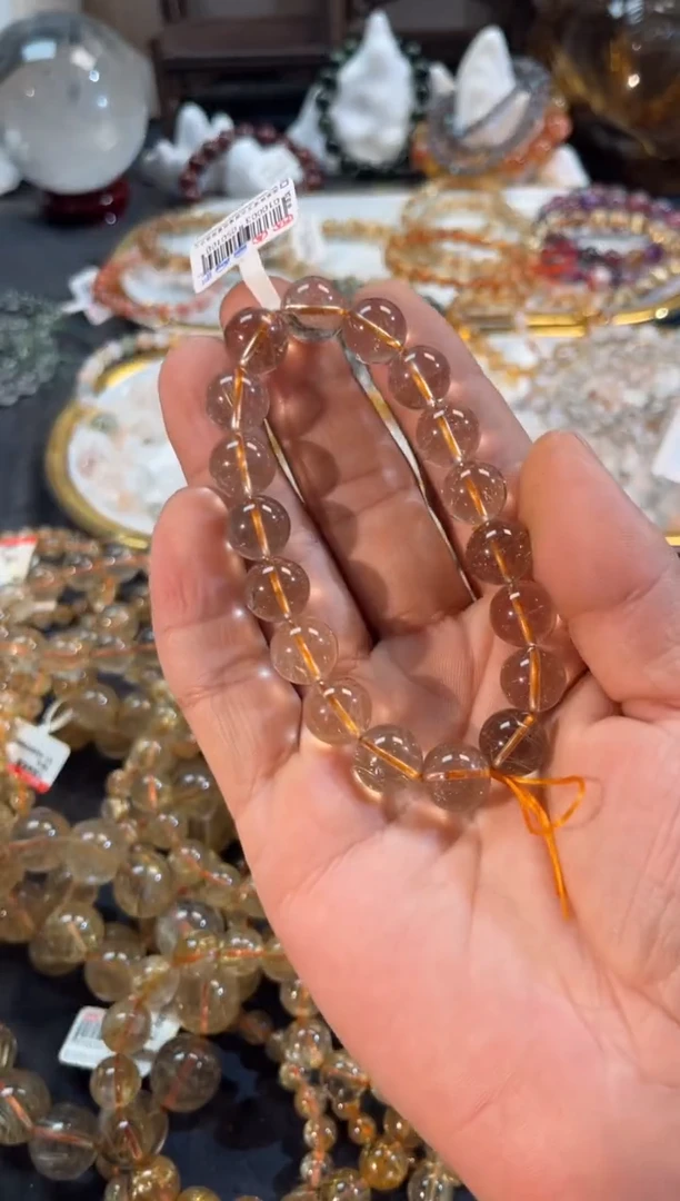 未镶嵌手串发晶SJ-252金发晶