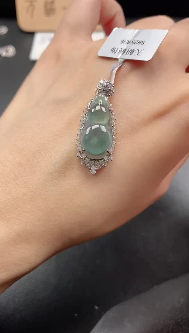 银S925镶嵌戒指翡翠51511