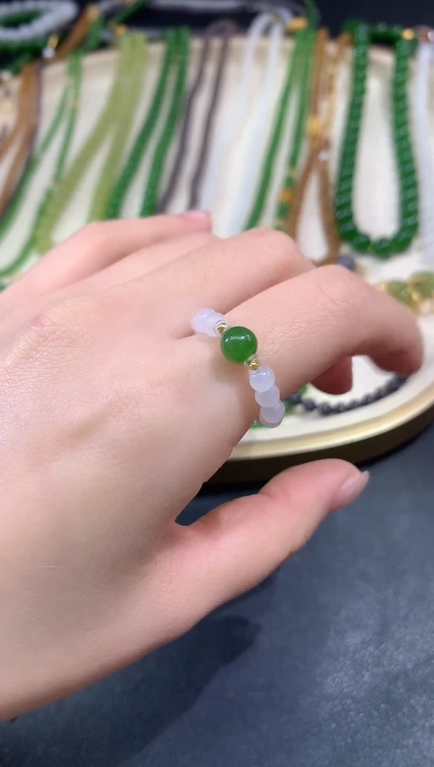 未镶嵌戒指和田玉A587|多样性发货一件|98