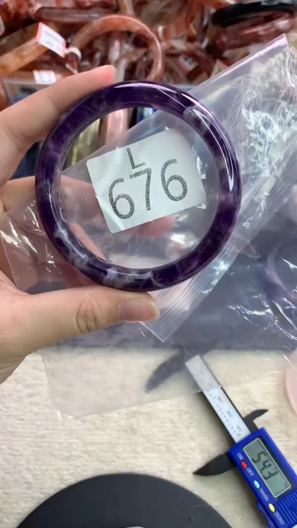 未镶嵌手镯水晶L676-60