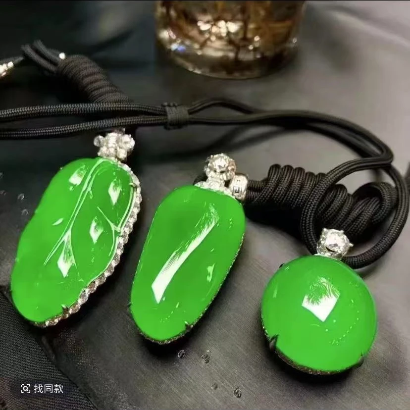 非金属仿水晶吊坠 缅甸也木西牌子吊坠