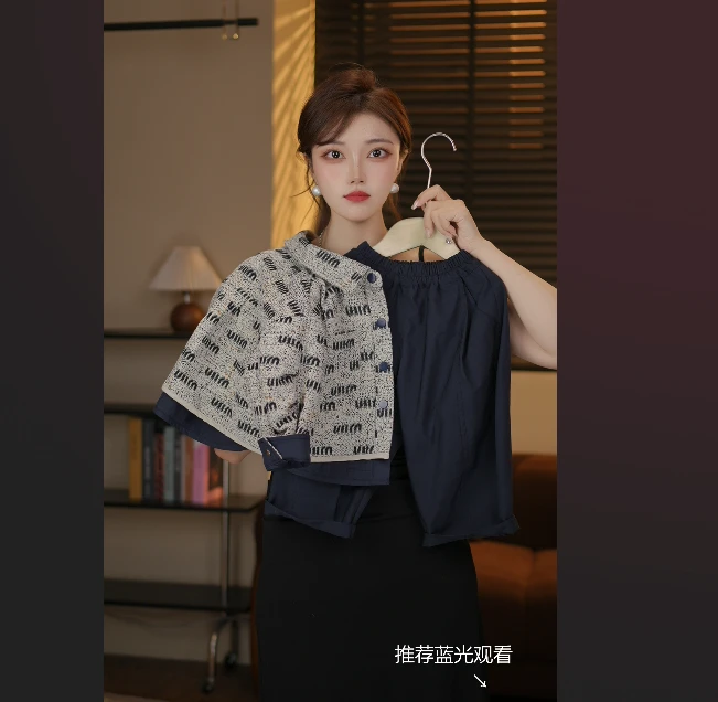 2025儿童秋季新款韩版宽松撞色洋气时尚休闲潮流冲锋衣套装89719