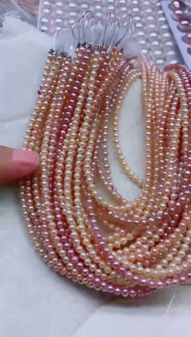 淡水珍珠合金项链多样性发其一，非无暇