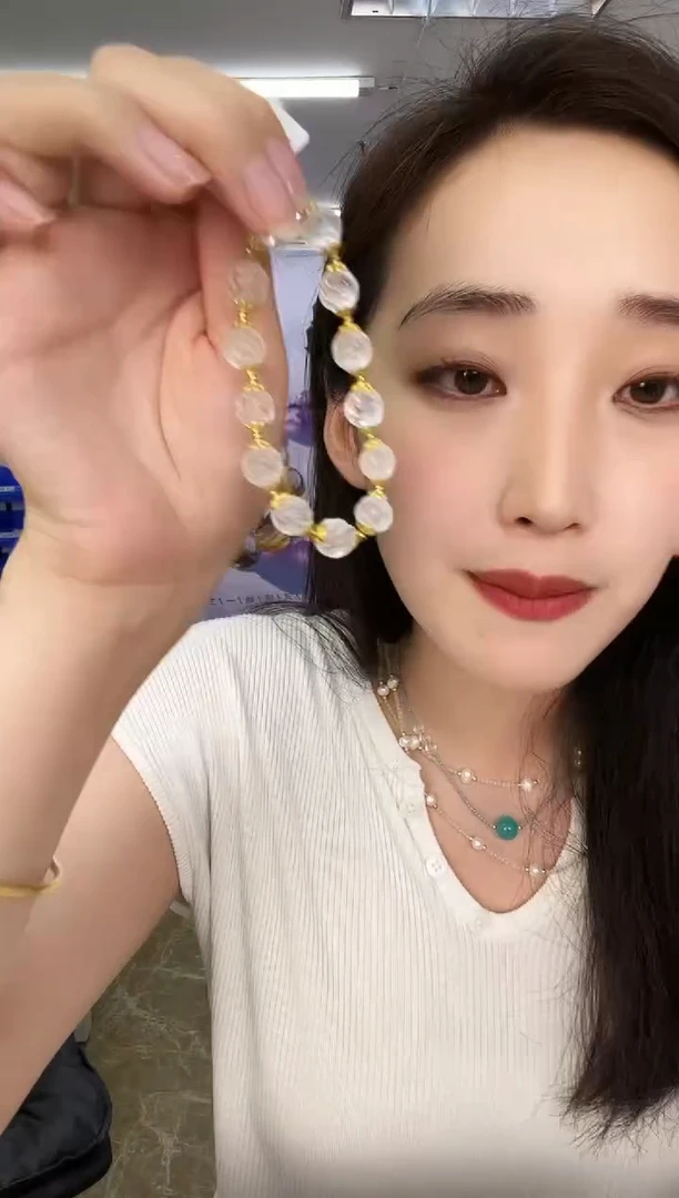 水晶手链银S925镶嵌天然珠宝多样性发其一