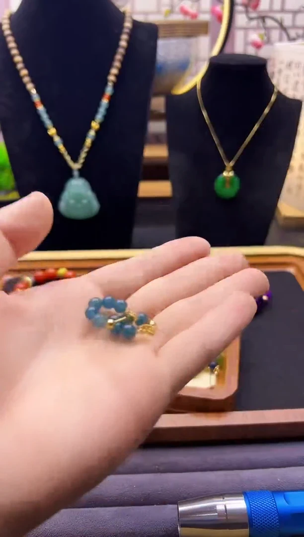 【闪购商品】翡翠耳饰14K金镶嵌E353