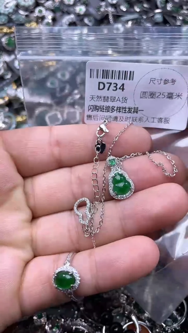 【闪购商品】翡翠颈饰未镶嵌D734项链