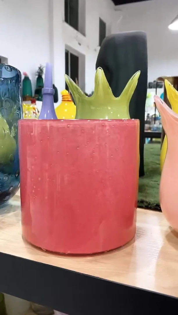 慕忆家手作琉璃花瓶15*15