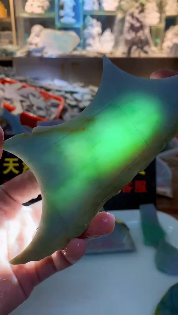 裸石翡翠0朗0翡翠珠宝480