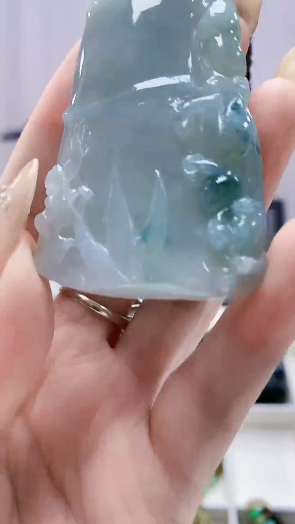 未镶嵌定制翡翠5028DD-毛货挂件115