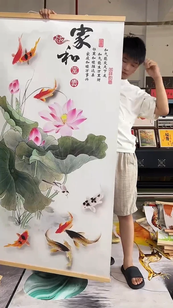 竖款?****?竖款挂画仓库清仓 少量有微瑕以直播间为准，尺寸80-160