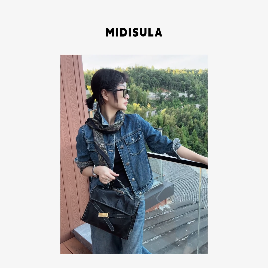 MDSL·新款秋款新款潮牌女装休闲百搭经典牛仔外套1490