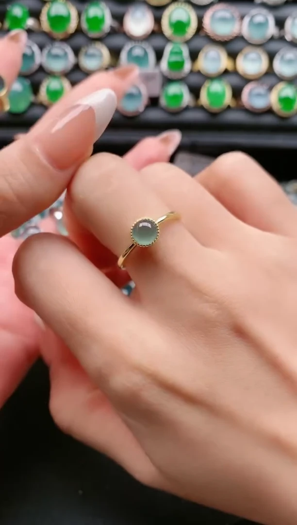 【闪购商品】翡翠戒指银S925镶嵌1111111