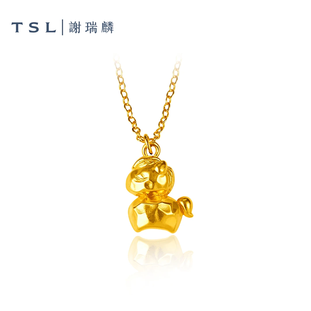 TSL/谢瑞麟吉祥梦幻小马足金项链女款生日计价送女友礼物