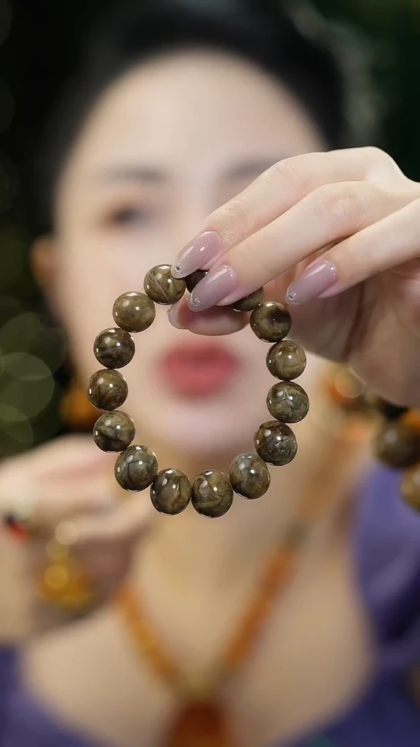 手串琥珀未镶嵌根珀手串14mm