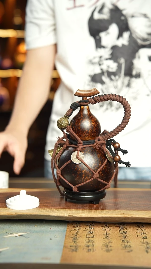 119号500ml左右非遗大漆酒葫芦