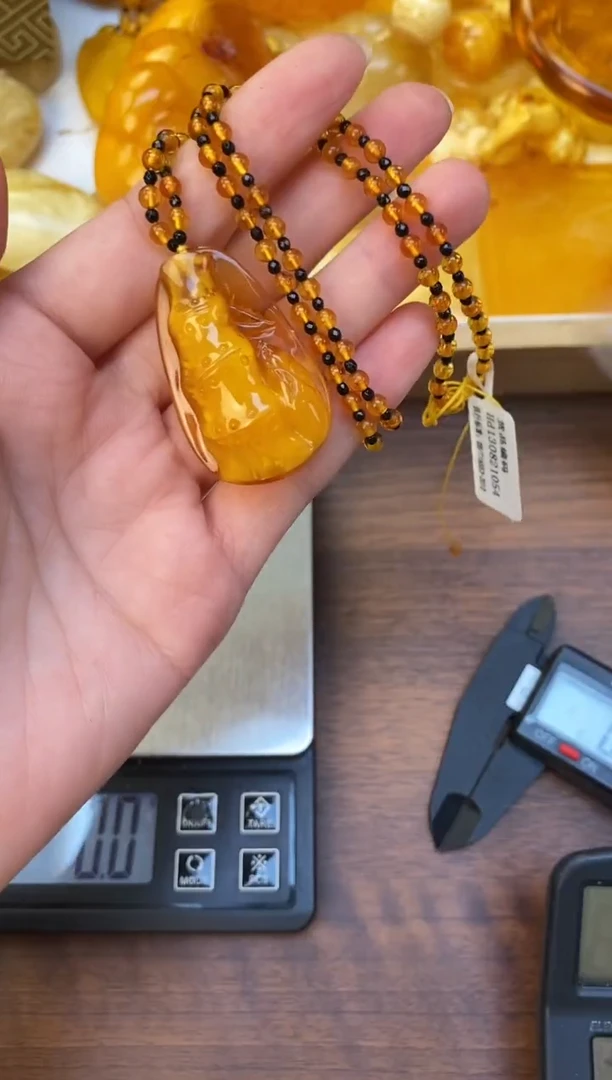 裸石琥珀未镶嵌天然琥珀蜜蜡