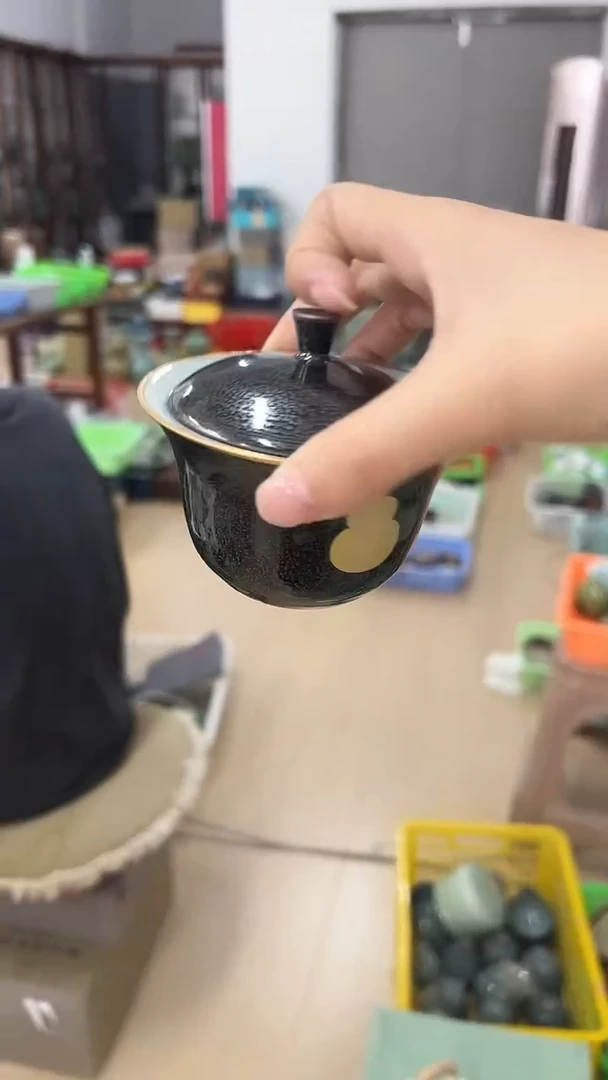 龙泉云间青瓷小米茶器