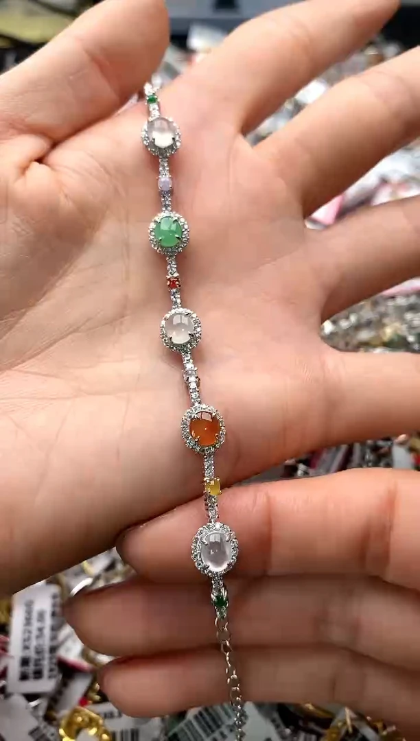 【闪购商品】翡翠戒指银S925镶嵌555555     8