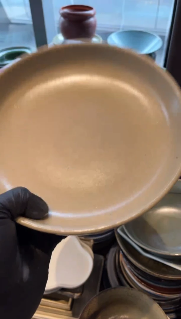 【闪购商品】瓷片93燕麦立口盘菜盘