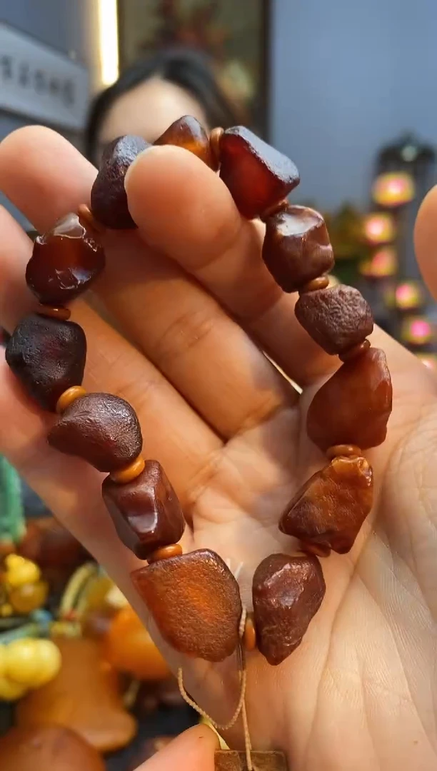 手链琥珀未镶嵌手串