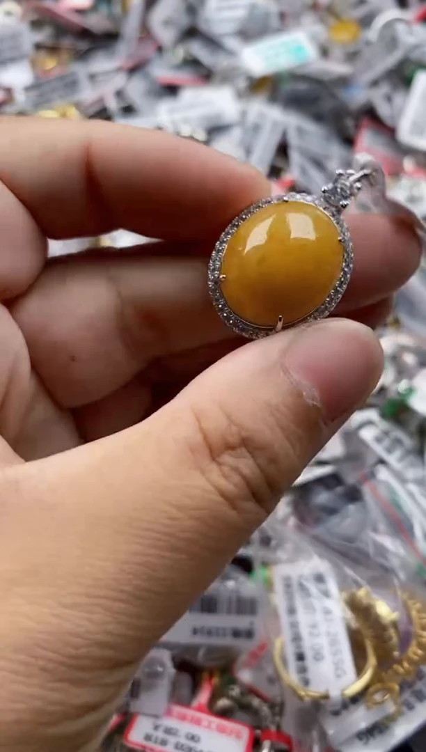 翡翠戒指银S925镶嵌101010     7