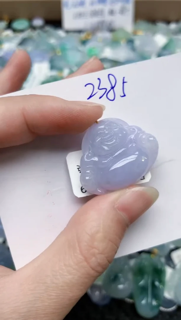 颈饰18K金镶嵌翡翠天然缅甸A货翡翠百元以上9元证书费自理