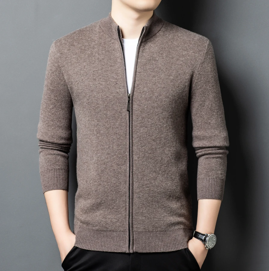 A03[100 羊毛] [品牌工厂] 秋冬新款男装保暖半高领