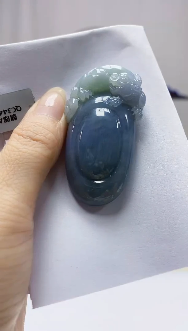 定制翡翠未镶嵌0405DD-毛货挂件83