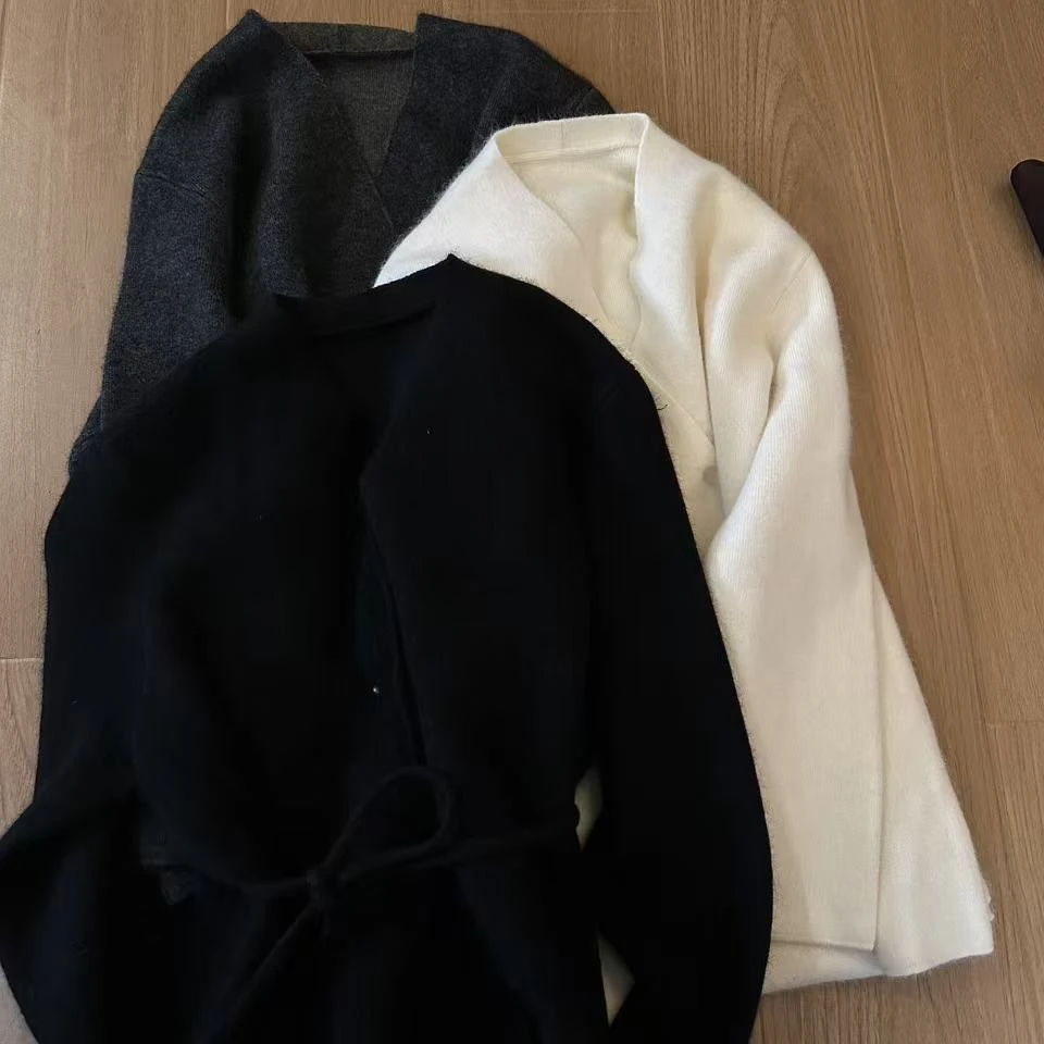 高品质三色慵懒毛衣外套